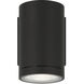 Plaza 100 LED 6.3 inch Black Outdoor Wall Mount